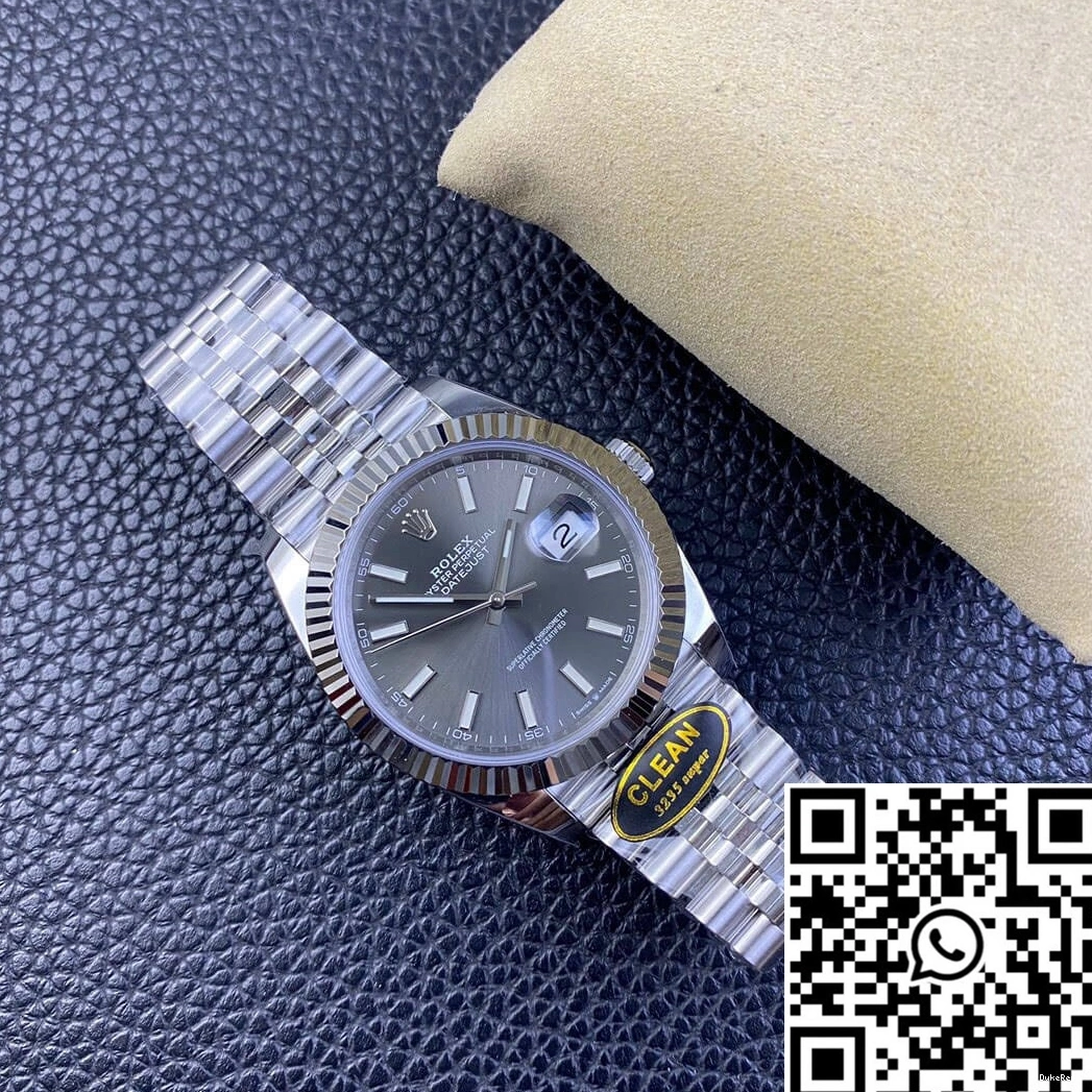 Rolex Dial M126334-0014 Factory Steel Clean Stainless Grey Datejust 904L 0121